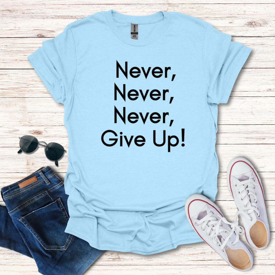Never Never Never Give Up Simple