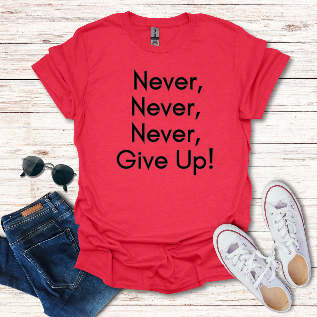 Never Never Never Give Up Simple