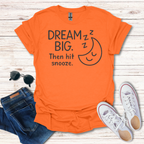 Dream Big Hit Snooze Line Art