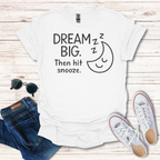 Dream Big Hit Snooze Line Art