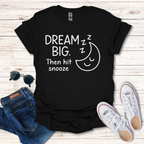 Dream Big Hit Snooze Line Art