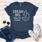 Dream Big Hit Snooze Line Art