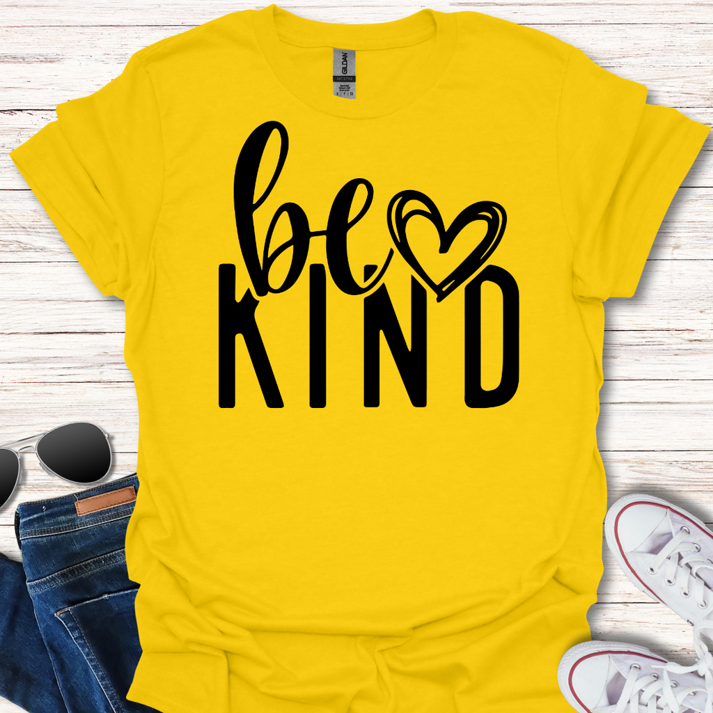 Be Kind curvy heart