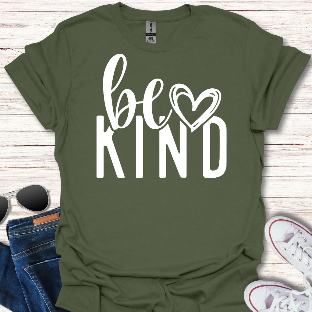 Be Kind curvy heart