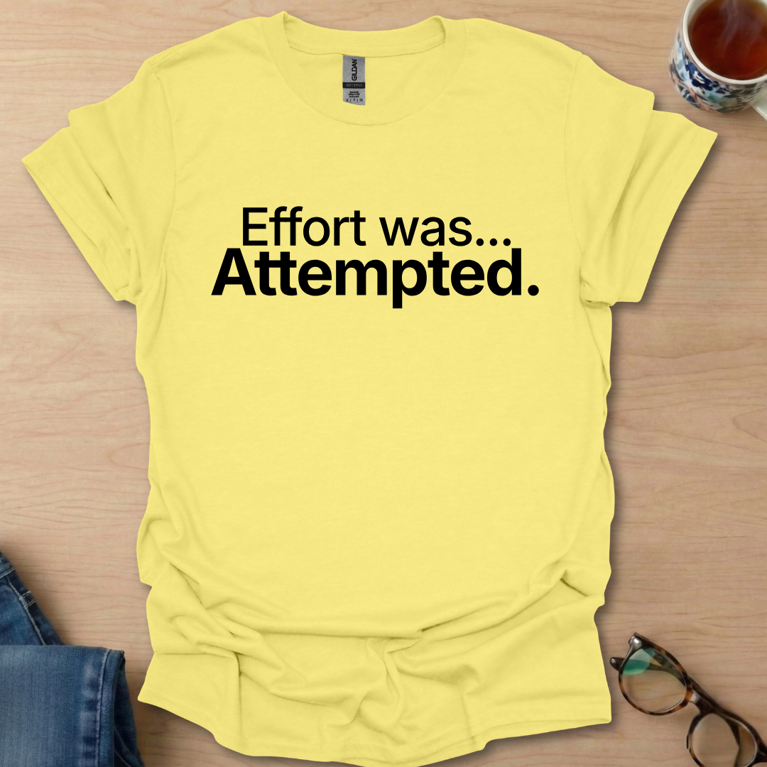 Effort was Attempted.