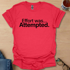 Effort was Attempted.