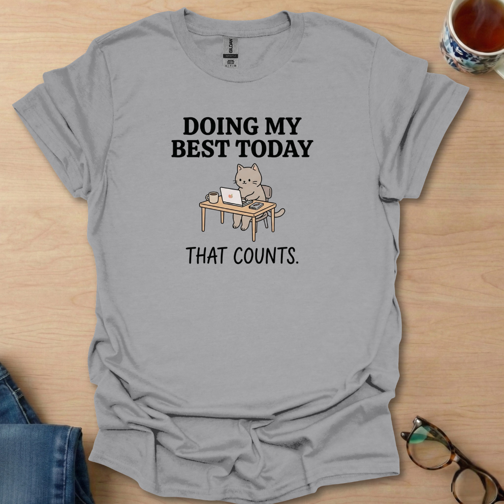 Doing My Best Today cat