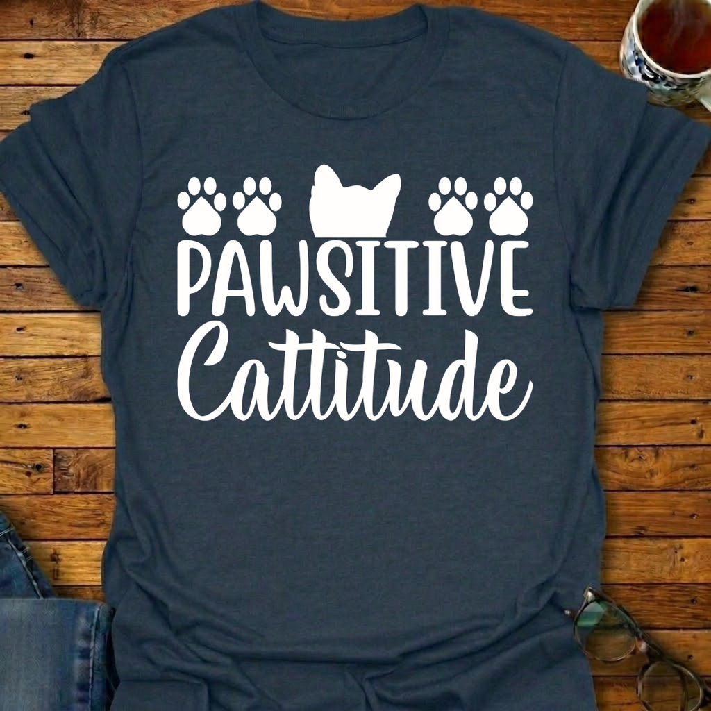 Pawsitive Cattitude T-Shirt