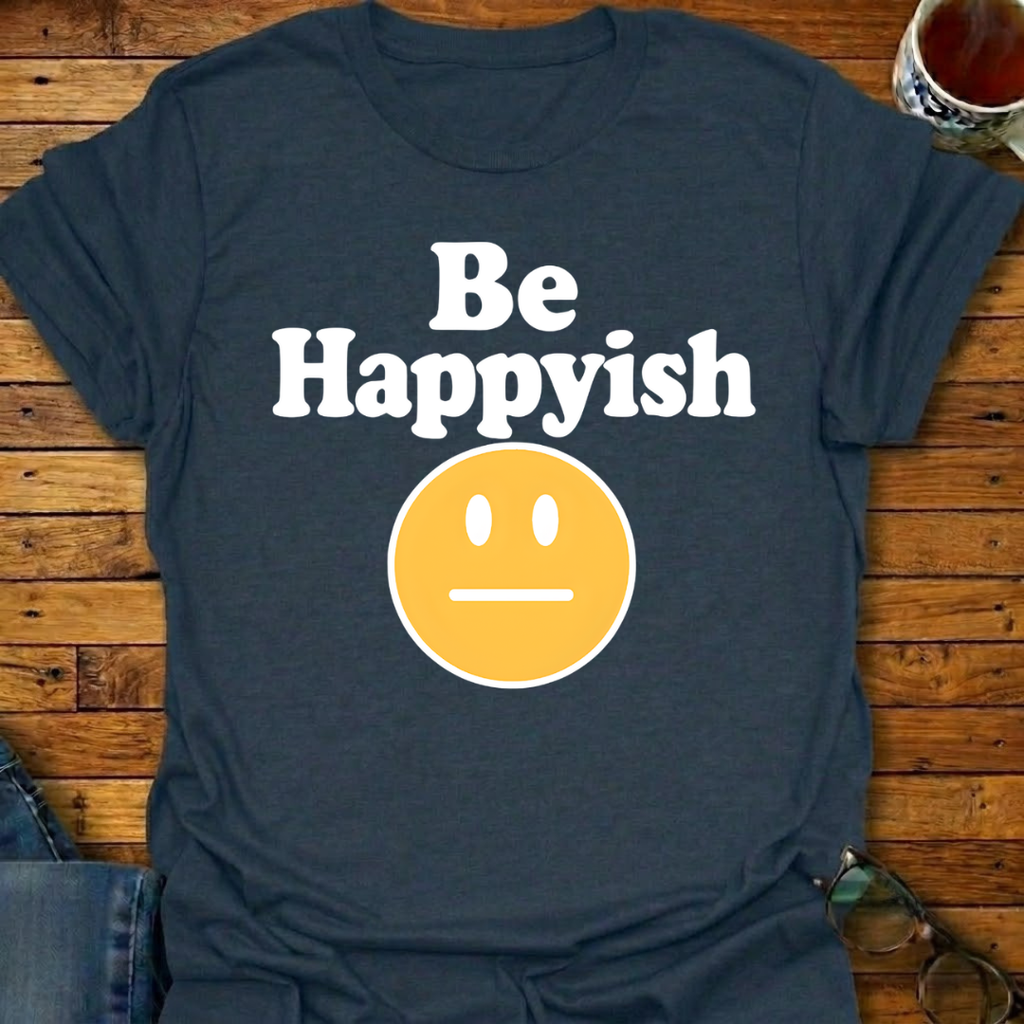 Be Happyish Emoji T-Shirt