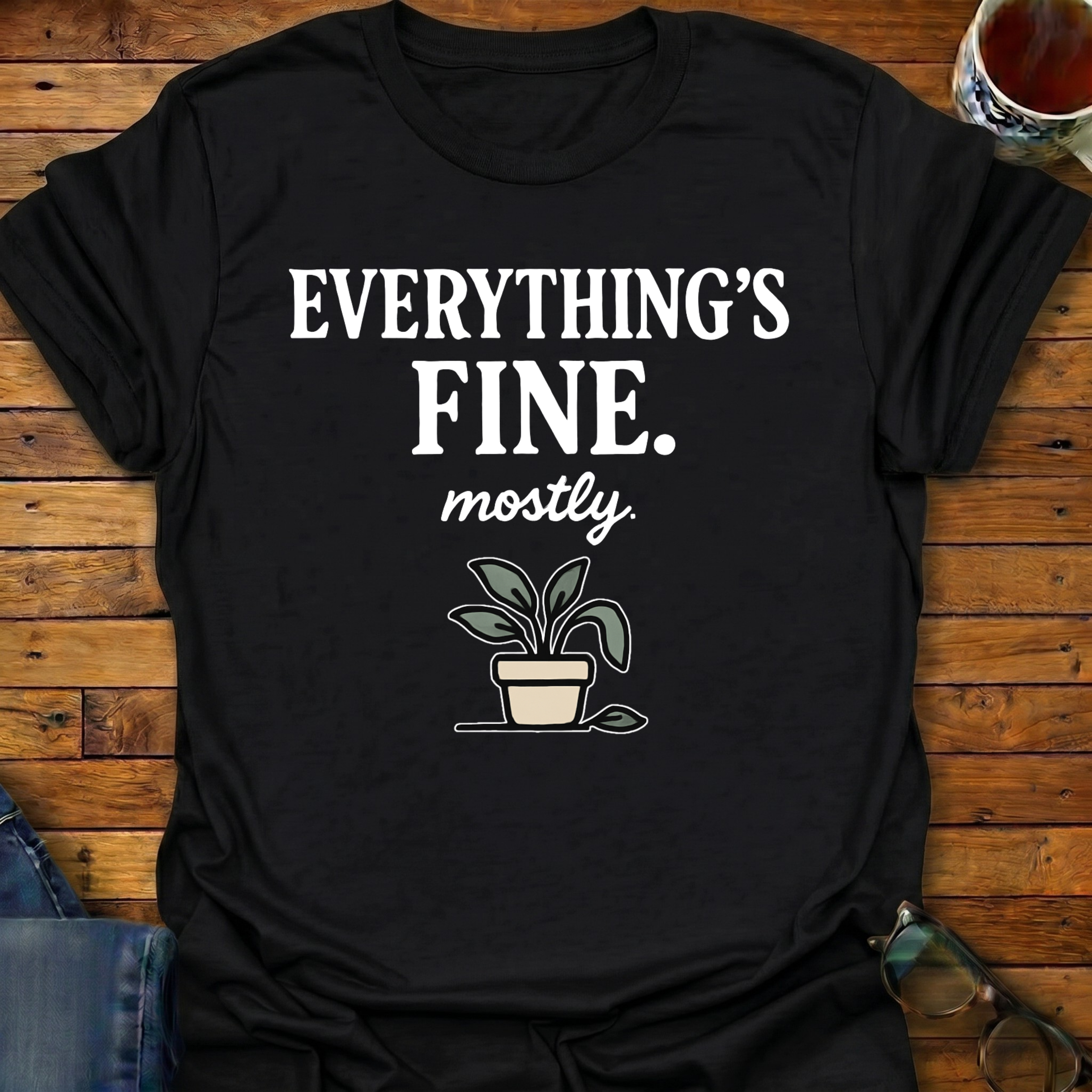 Everything's Fine Mostly Plant T-Shirt