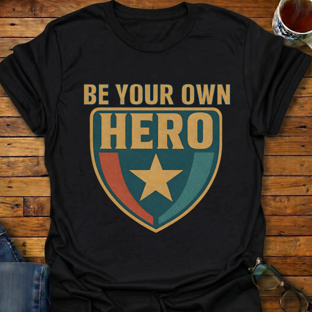 Be Your Own Hero Shield T-Shirt