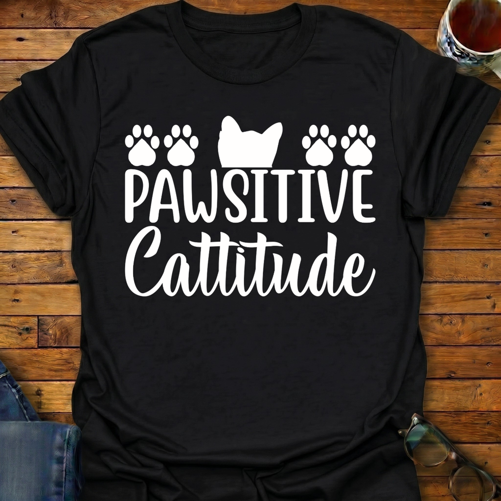 Pawsitive Cattitude T-Shirt