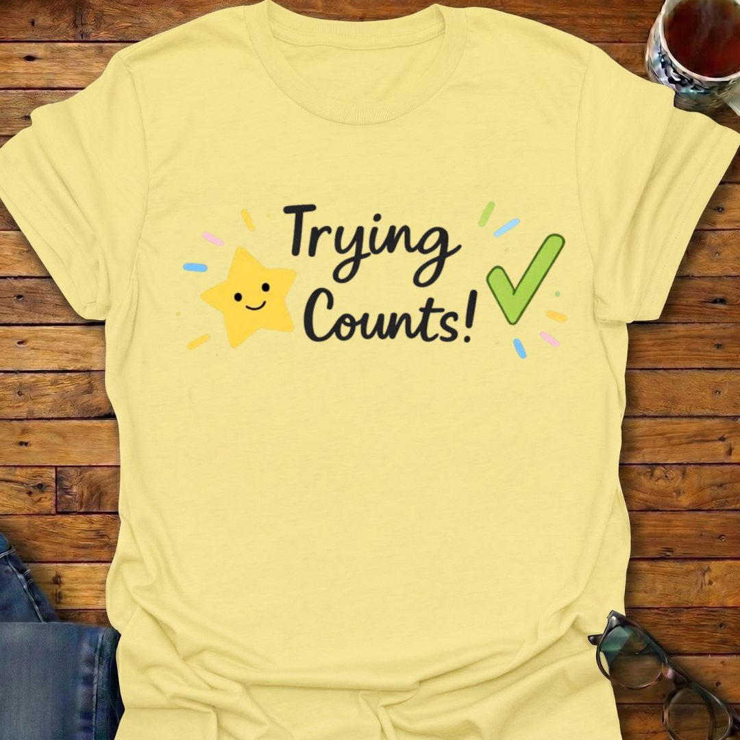 Trying Counts Star T-Shirt
