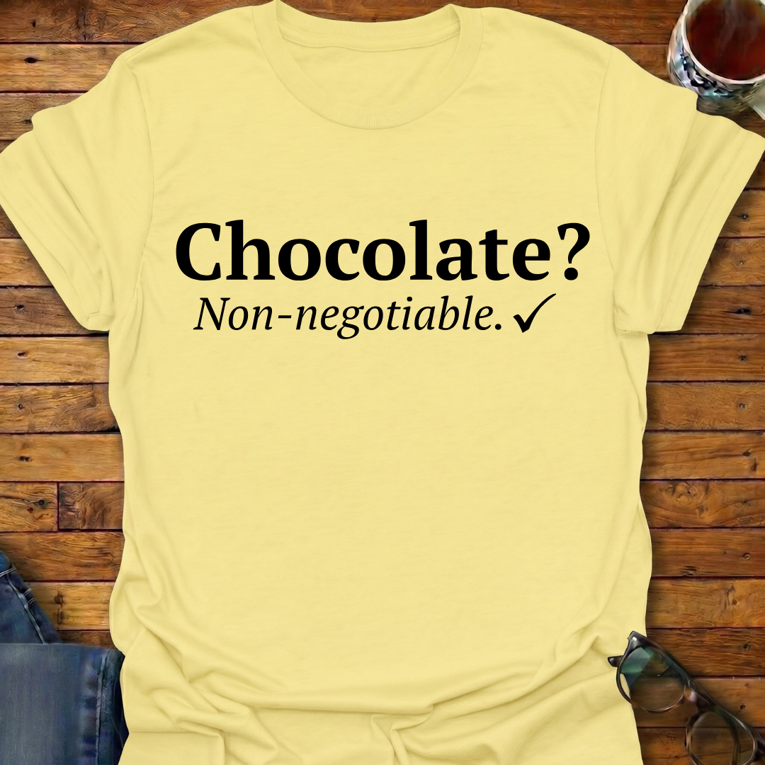 Chocolate? Non-negotiable T-Shirt