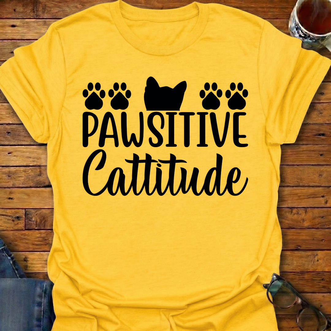 Pawsitive Cattitude T-Shirt