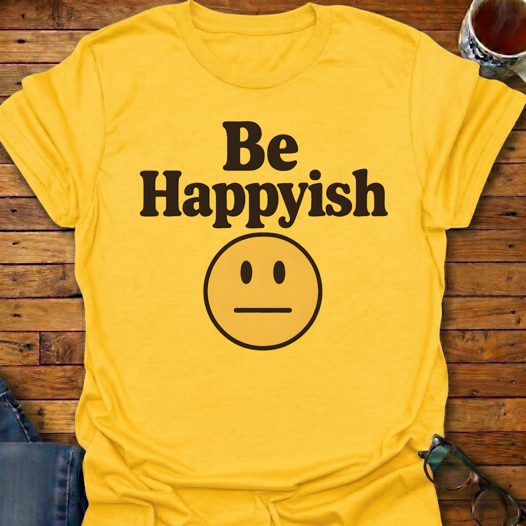 Be Happyish Emoji T-Shirt