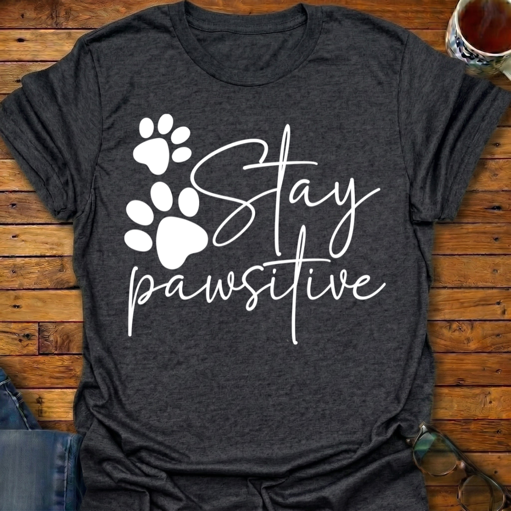 Stay Pawsitive T-Shirt
