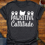 Pawsitive Cattitude T-Shirt
