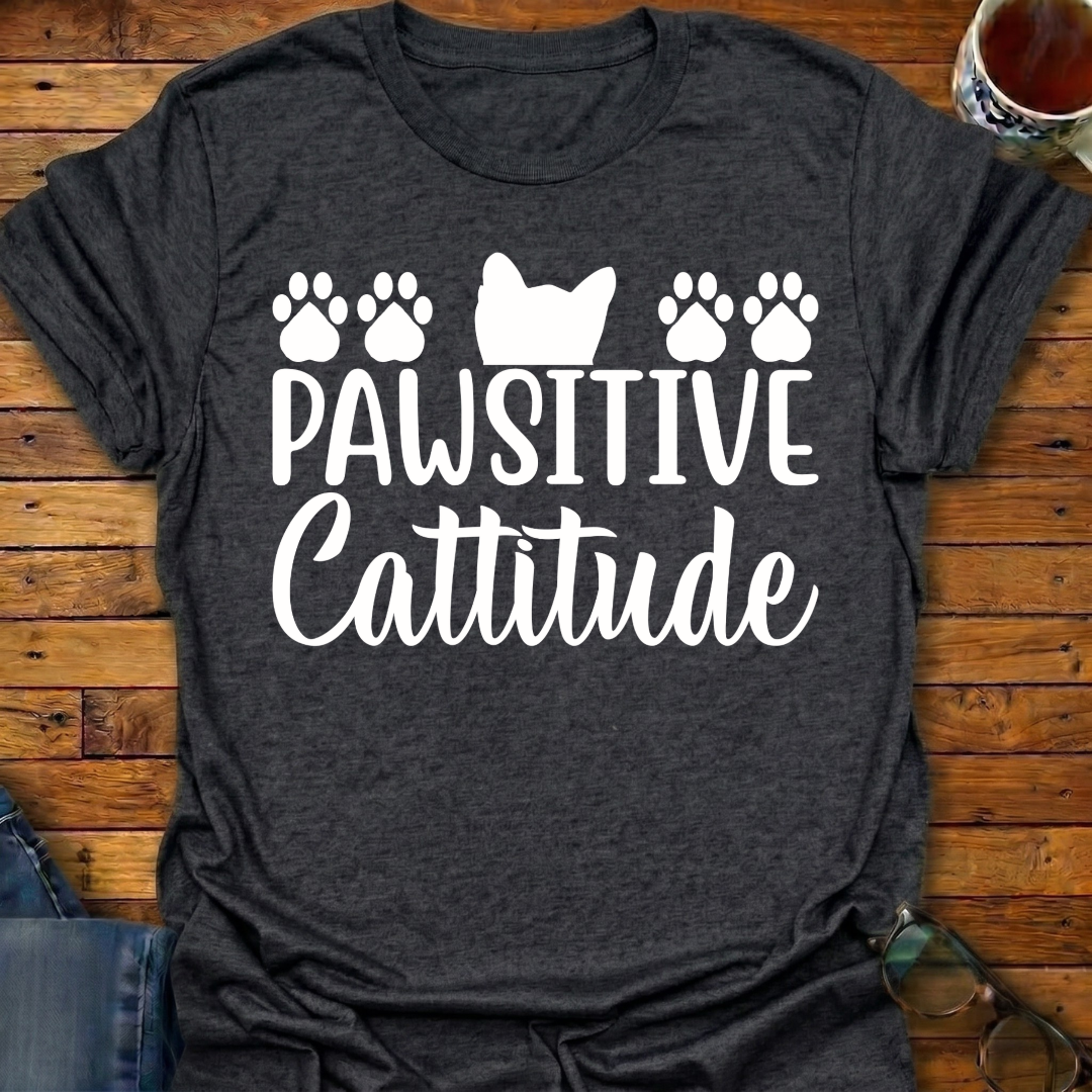 Pawsitive Cattitude T-Shirt
