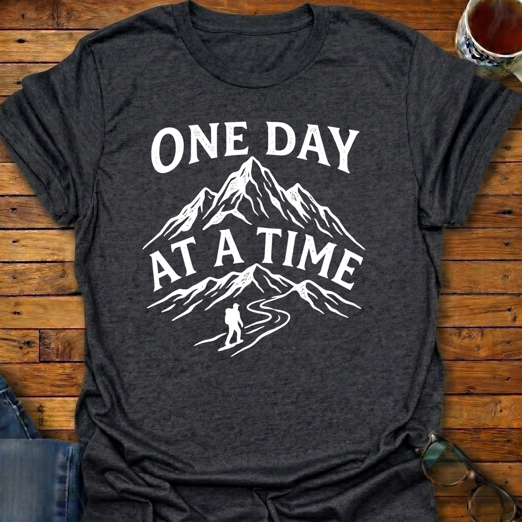 One Day At A Time Mountain T-Shirt