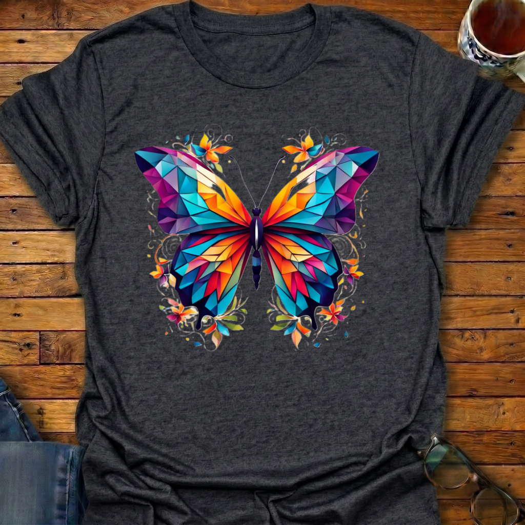 Geometric Butterfly T-Shirt