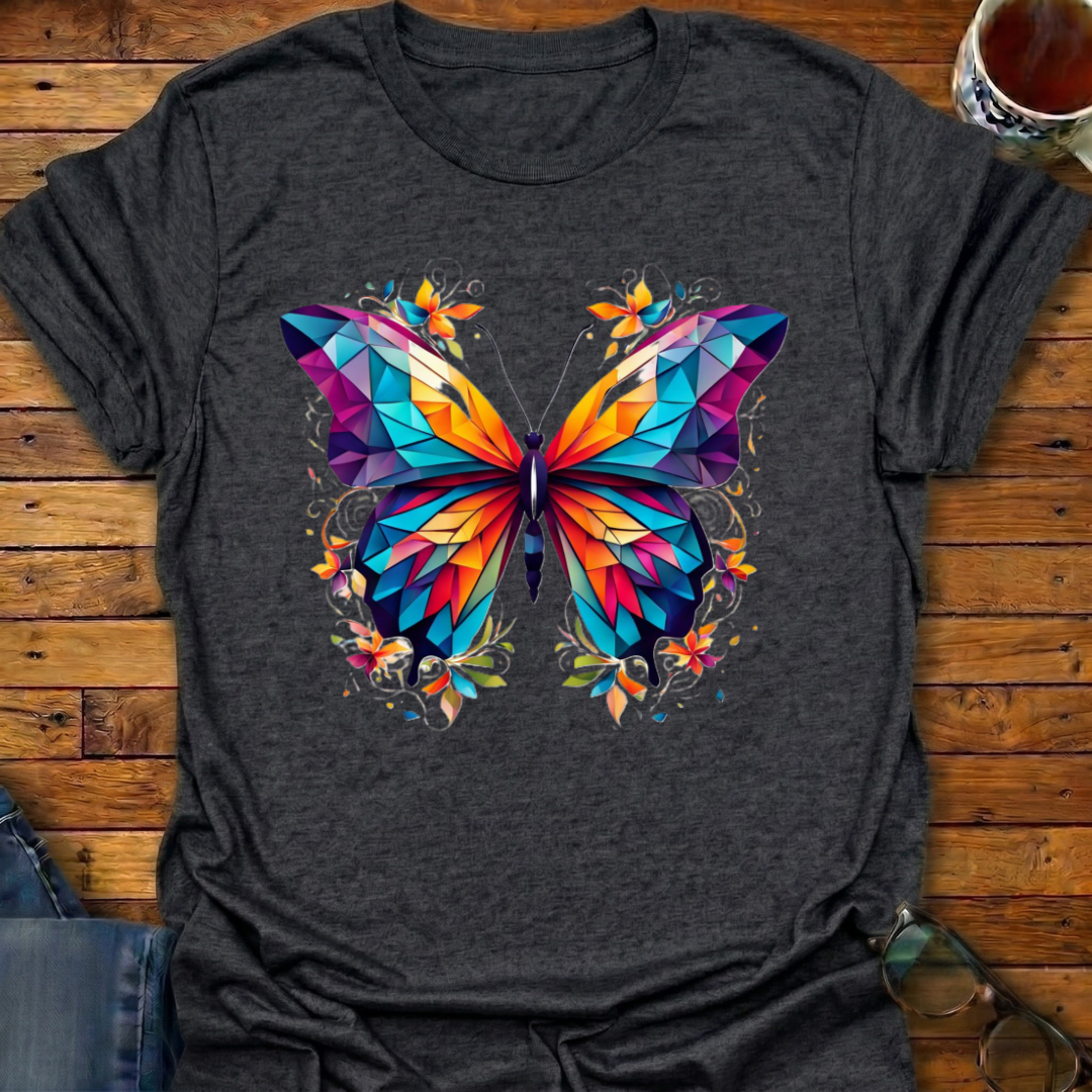 Geometric Butterfly T-Shirt