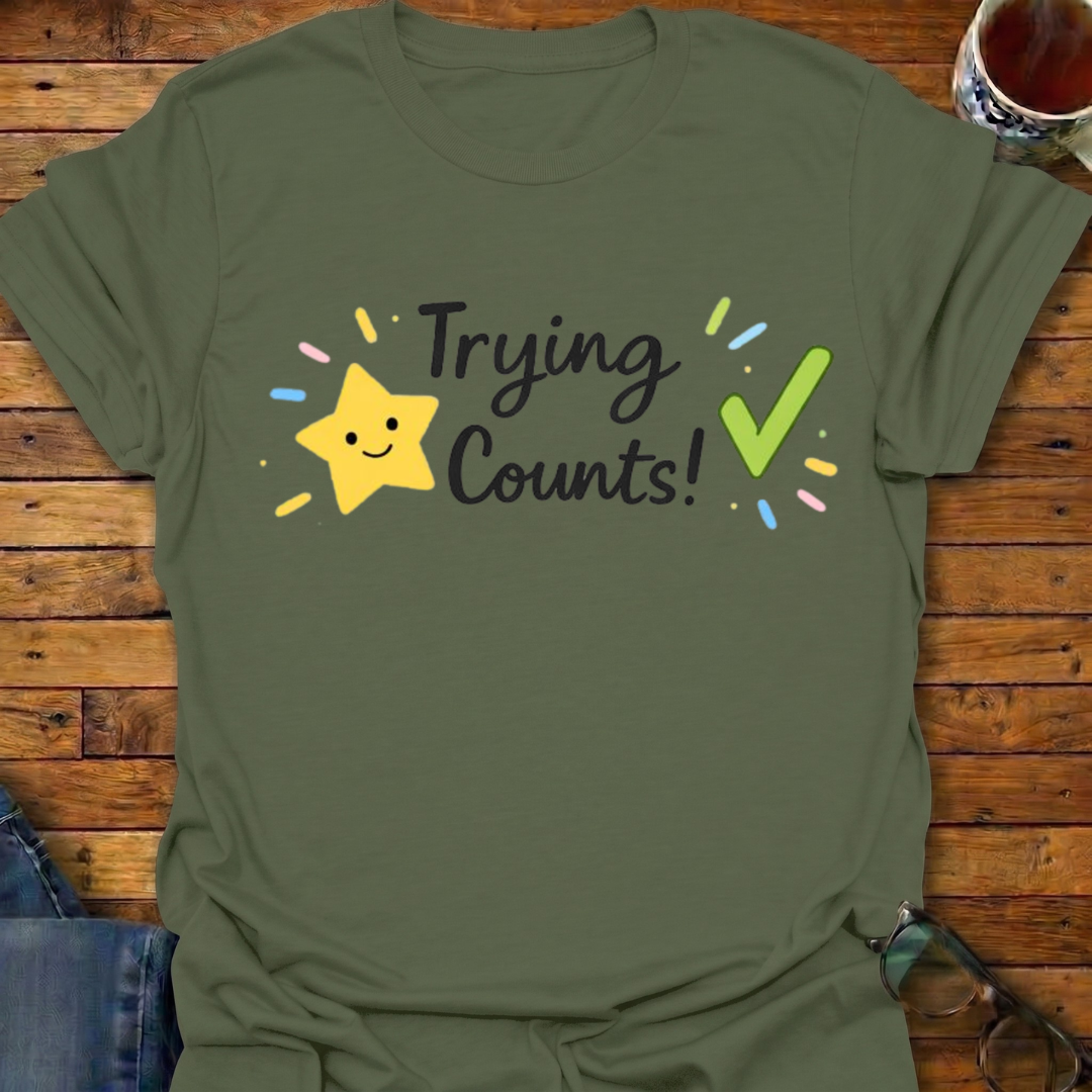 Trying Counts Star T-Shirt
