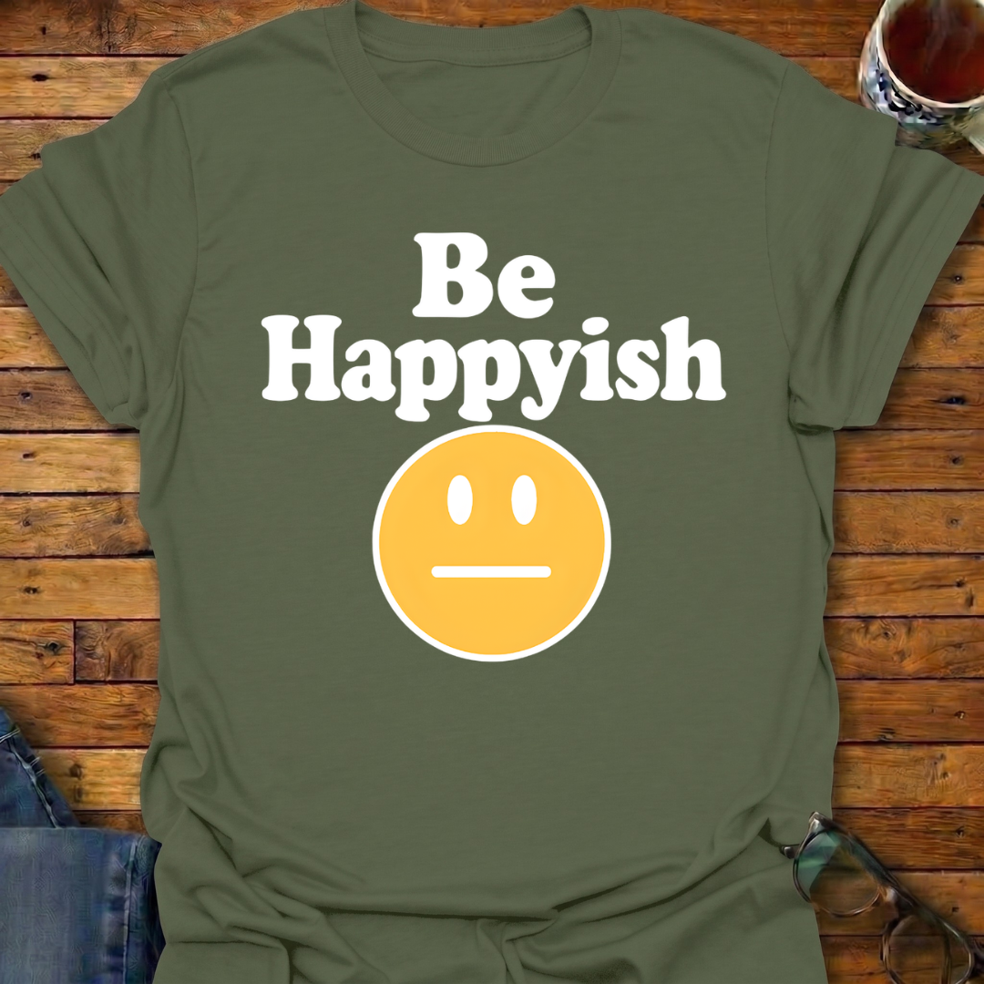 Be Happyish Emoji T-Shirt