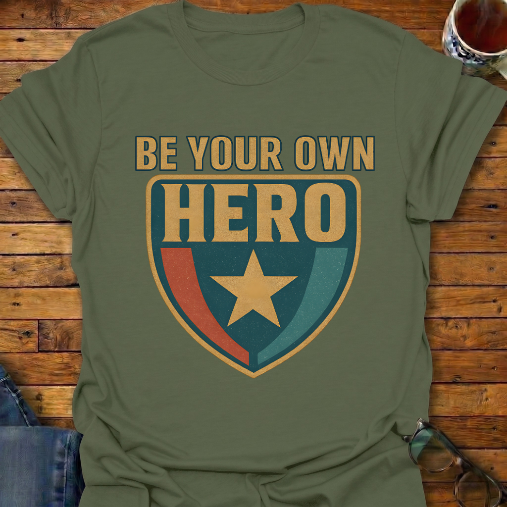 Be Your Own Hero Shield T-Shirt