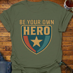 Be Your Own Hero Shield T-Shirt