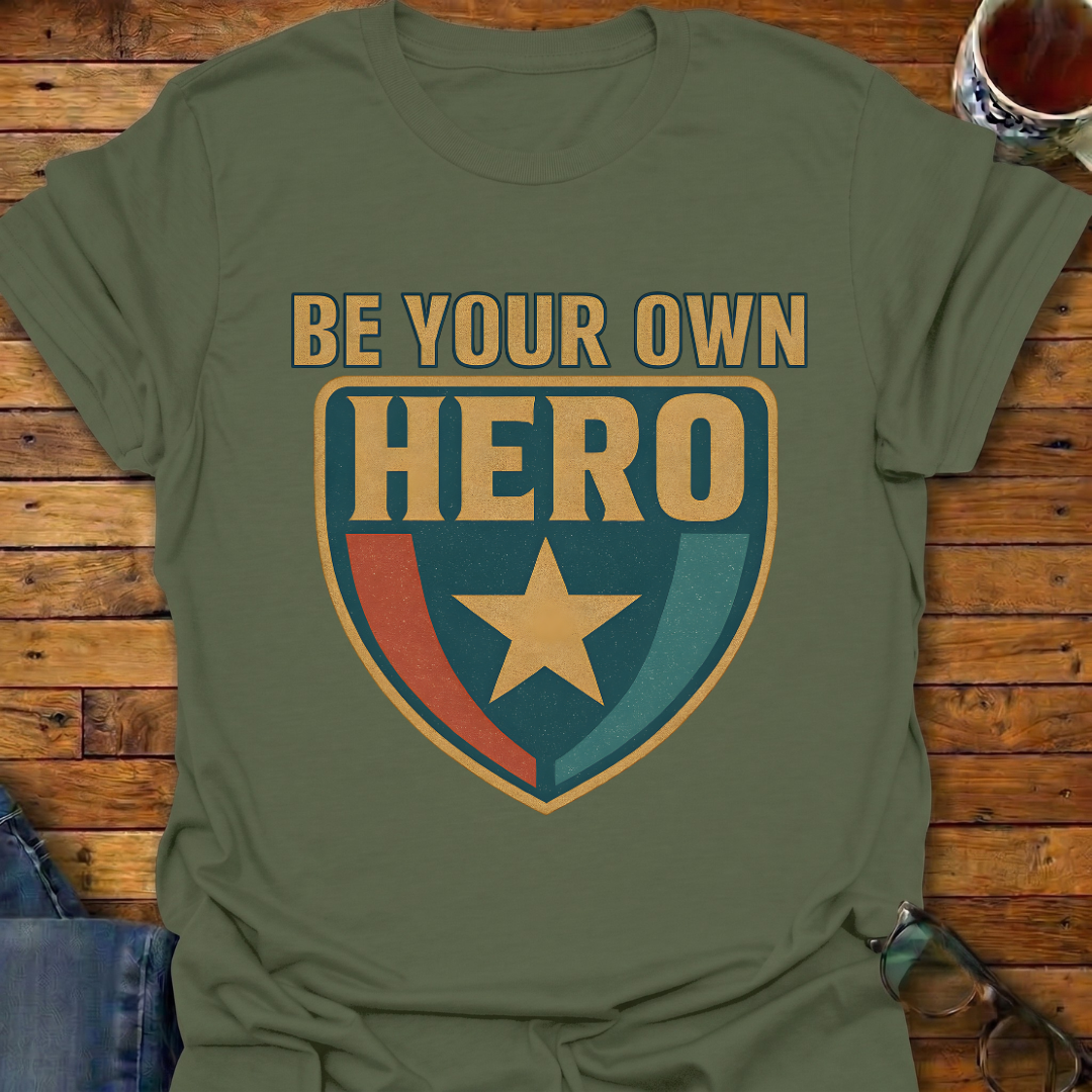 Be Your Own Hero Shield T-Shirt