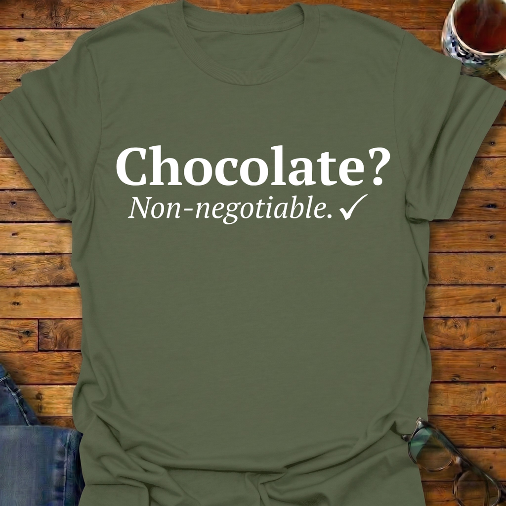 Chocolate? Non-negotiable T-Shirt