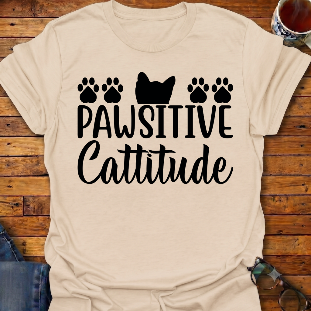 Pawsitive Cattitude T-Shirt