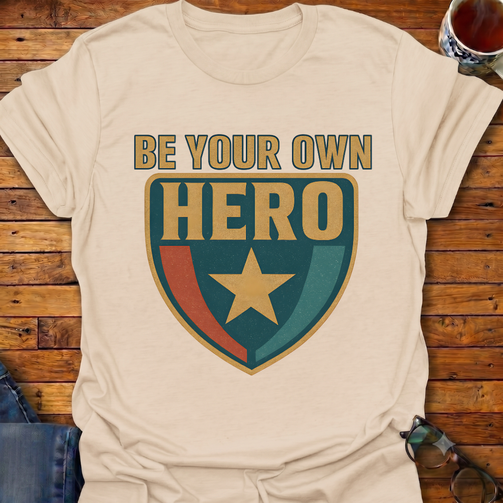 Be Your Own Hero Shield T-Shirt