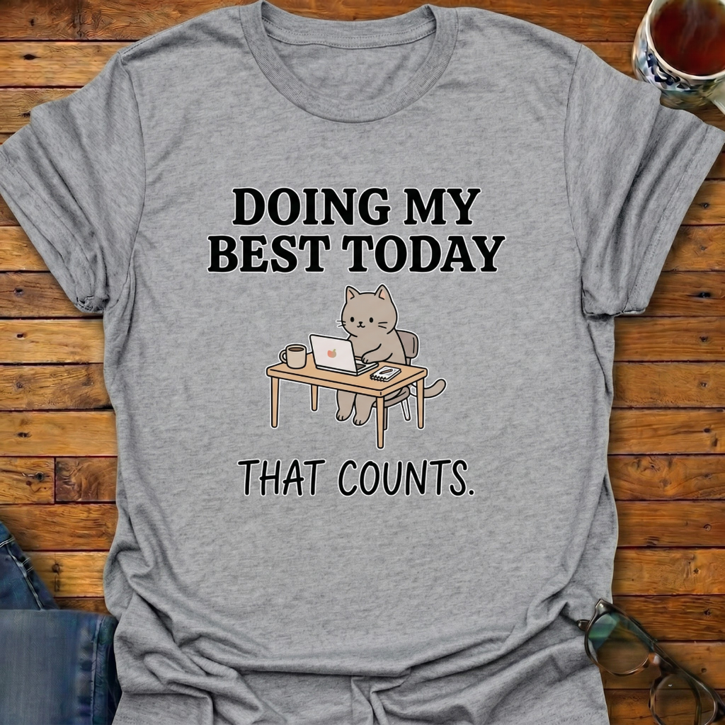 Doing My Best Today Cat T-Shirt