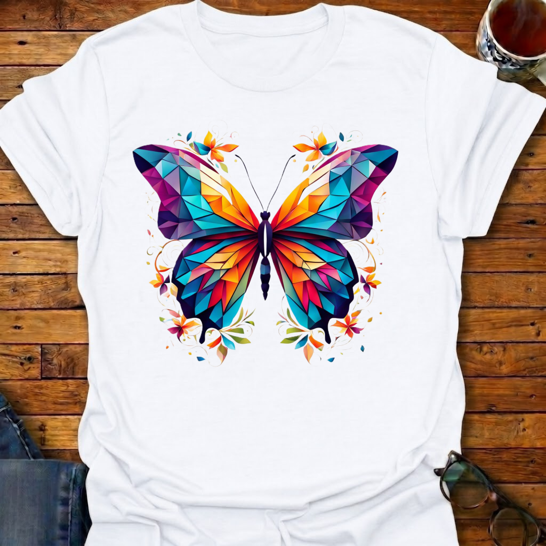 Geometric Butterfly T-Shirt