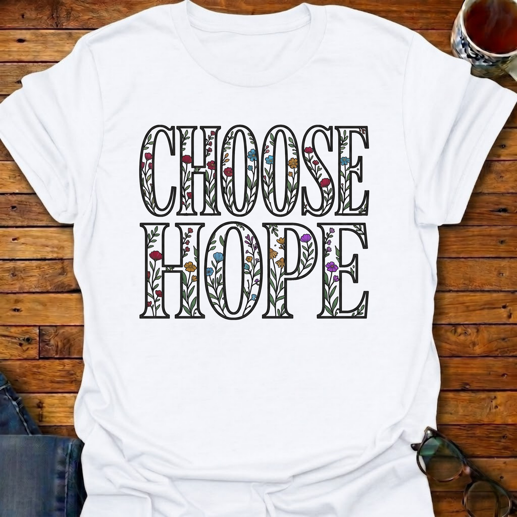 Choose Hope Flowers T-Shirt