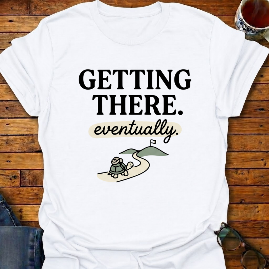 Getting There Eventually Turtle T-Shirt