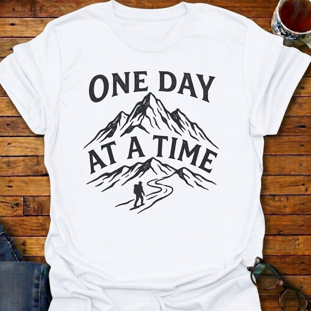 One Day At A Time Mountain T-Shirt