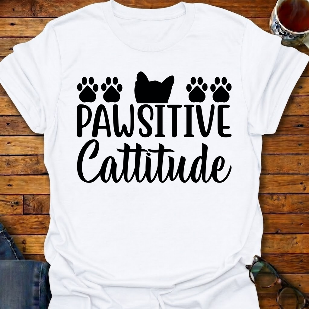 Pawsitive Cattitude T-Shirt