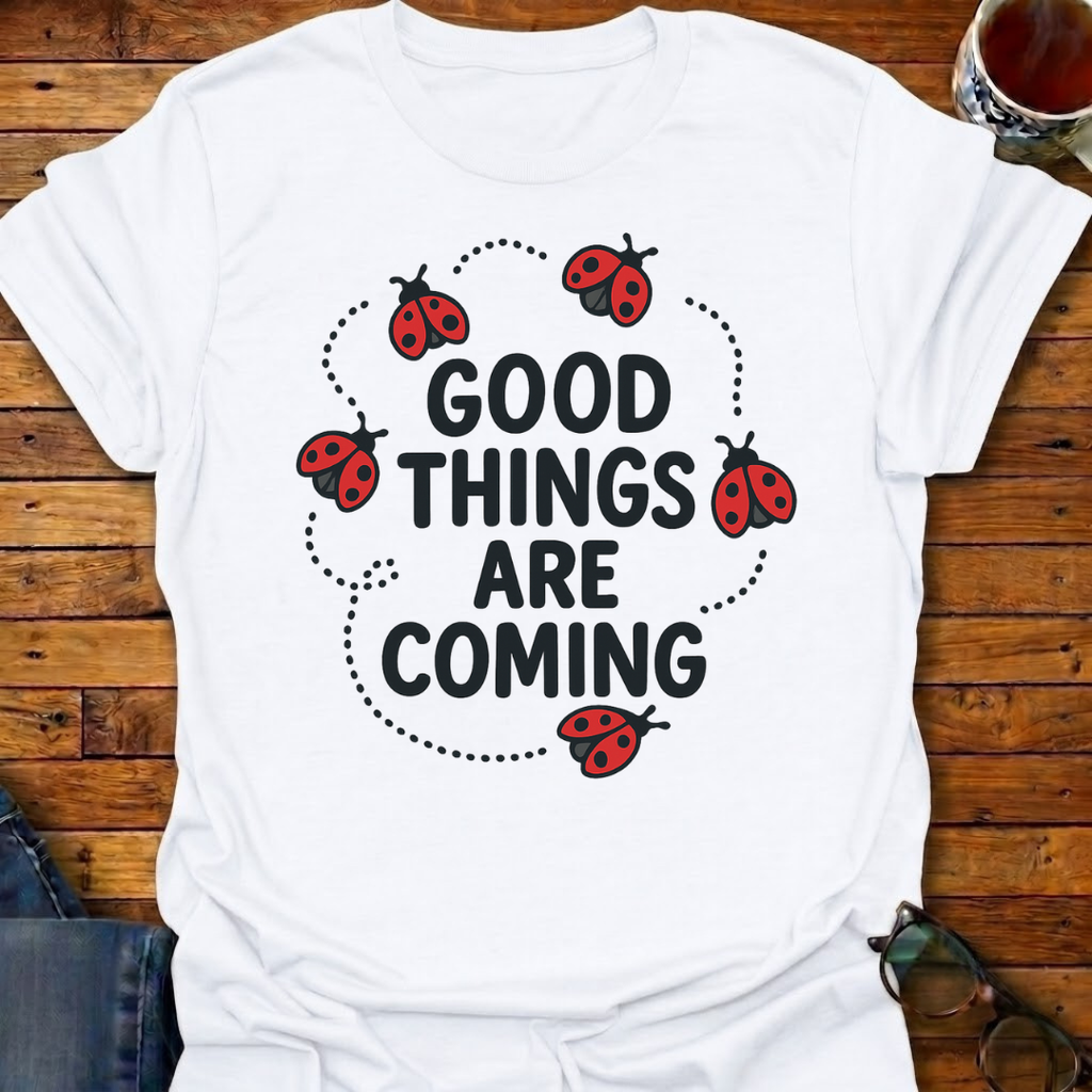 Good Things Are Coming Lady Bugs T-Shirt