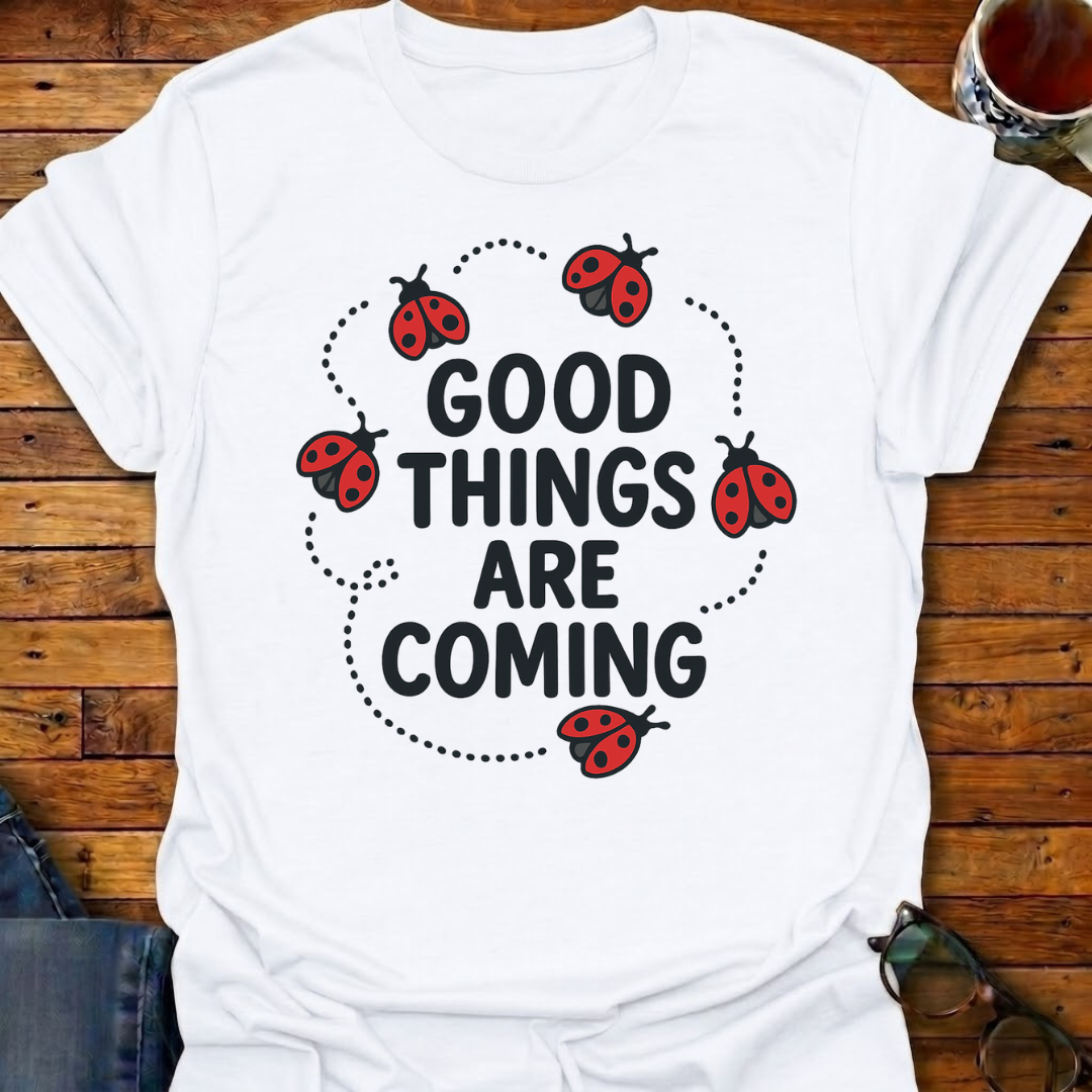 Good Things Are Coming Lady Bugs T-Shirt