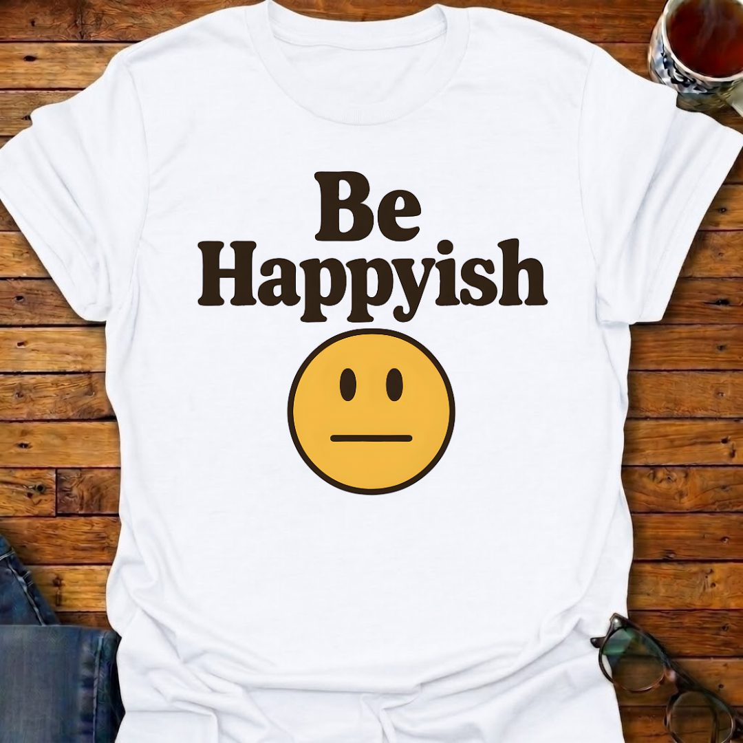 Be Happyish Emoji T-Shirt